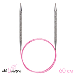 Спицы металлические круговые супергладкие addiUnicorn 60 см