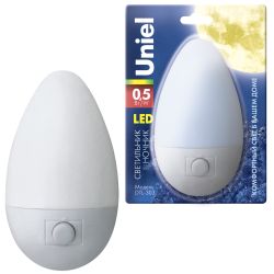 DTL-303-Овал-White-3LED-0.5W Светильник-ночник. Блистерная упаковка.