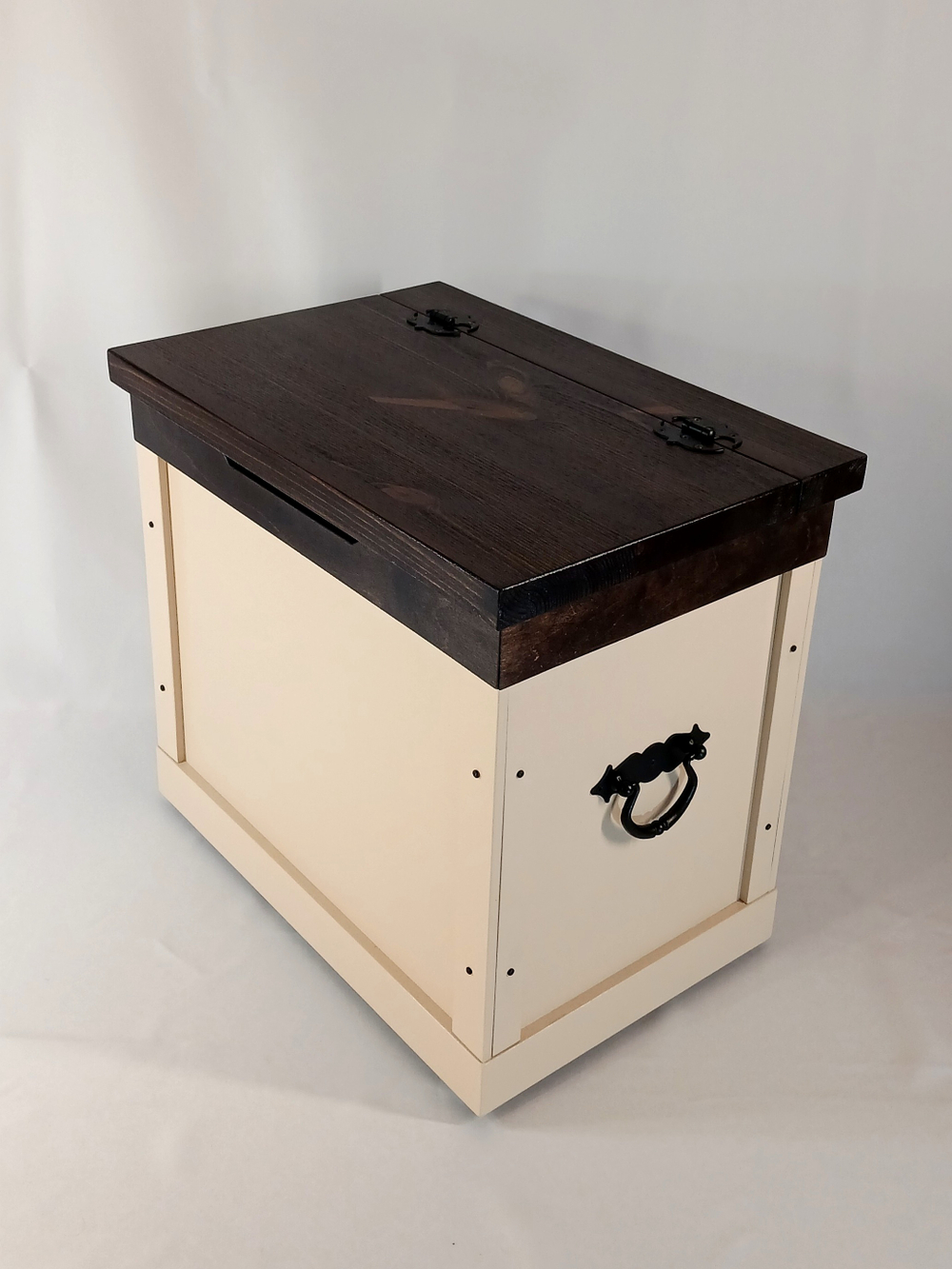 Сундук сиденье (сундук стул) СВЕТЛОГОРЫ пристенный. Бежевый, «палисандр»