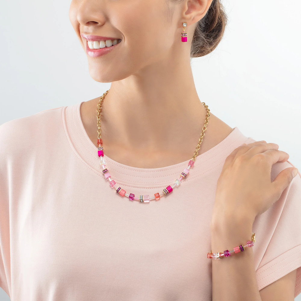 Серьги Coeur de Lion Pink-Gold 3038/21-0416