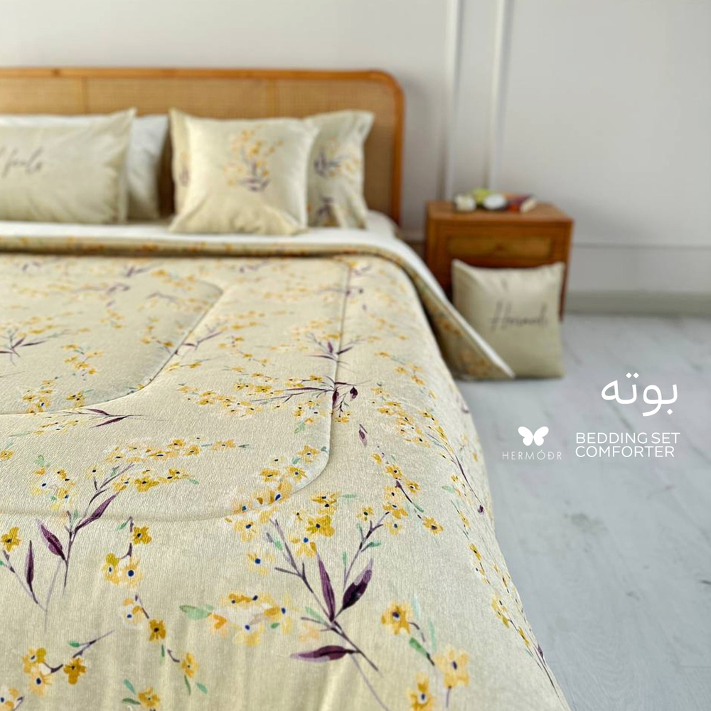 Комплект постельного белья двуспальный Boote Hermodr 8 предметов 130220284 Иран