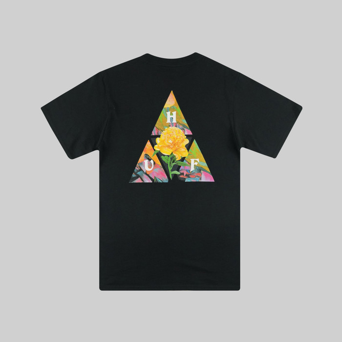 Футболка мужская HUF New Dawn артикул:TS01516 BLACK - купить в магазине Дайс