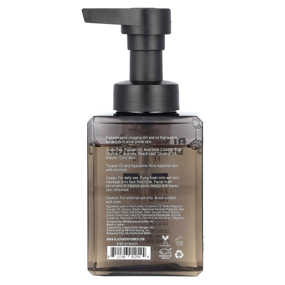 Blackwood For Men, X-Pluge, пенка для умывания, 134,62 мл (4,55 жидк. унции)
