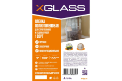 Пленка полиэтиленовая ПВД X-Glass 100 мкм, 3х100 м, 21 кг / иксгласс