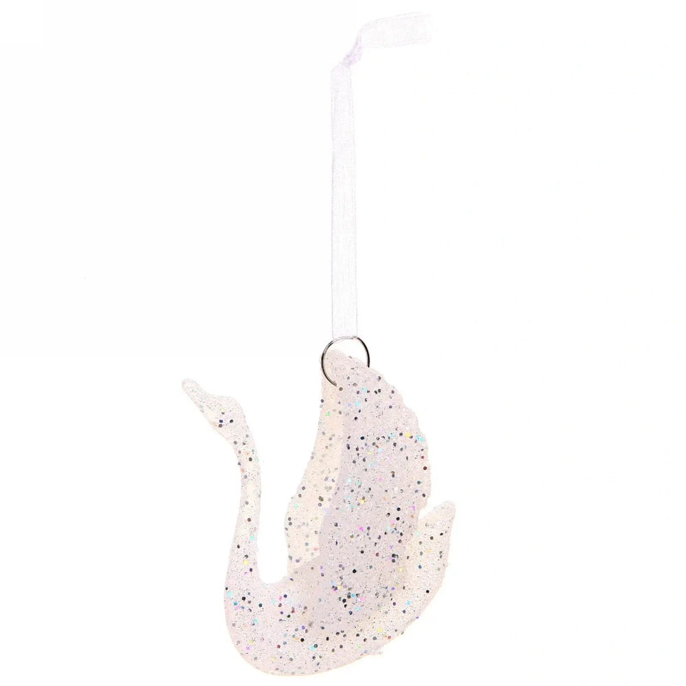 Подвеска «Лебедушка» 9 см, белый блеск