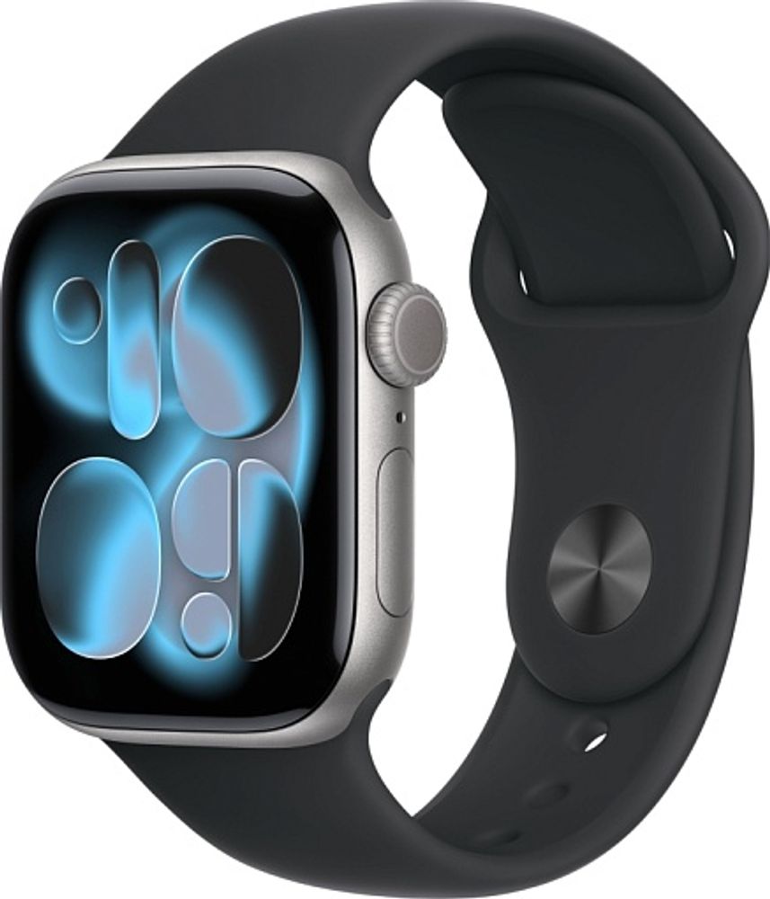 Умные часы Apple Watch Series 11, 42 mm, Space Grey Aluminium Black Sport Band S/M