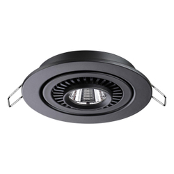 358816 SPOT NT21 466 черный Светильник встраиваемый светодиодный IP20 LED 9W 770Лм 4000K 220V GESSO