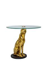Кофейный стол "Леопард" золото