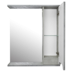Зеркало-шкаф Loranto Florena 60 600х135х600 правый, светлый бетон (CS00086984)