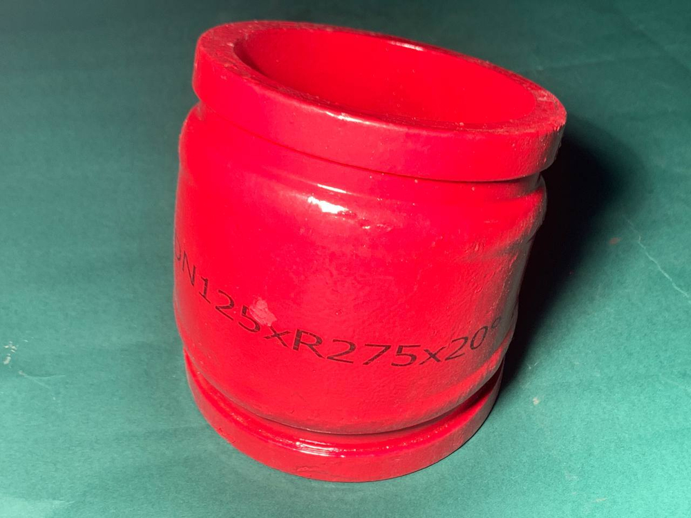 Угол бетоновода DN125*R275*20 двухслойный усиленный