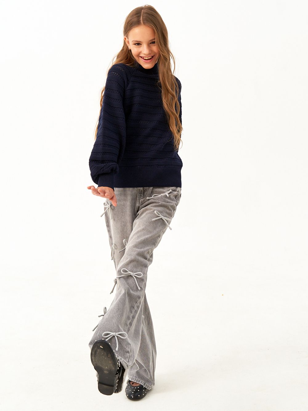 Джемпер для девочки AT1215 синий