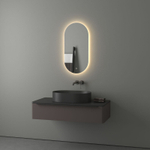 Зеркало Evoform с LED-подсветкой 16,5 W 40х80 см Сенсорный выключатель Теплый белый свет