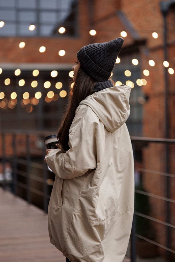 Парка бежевая - фото 5