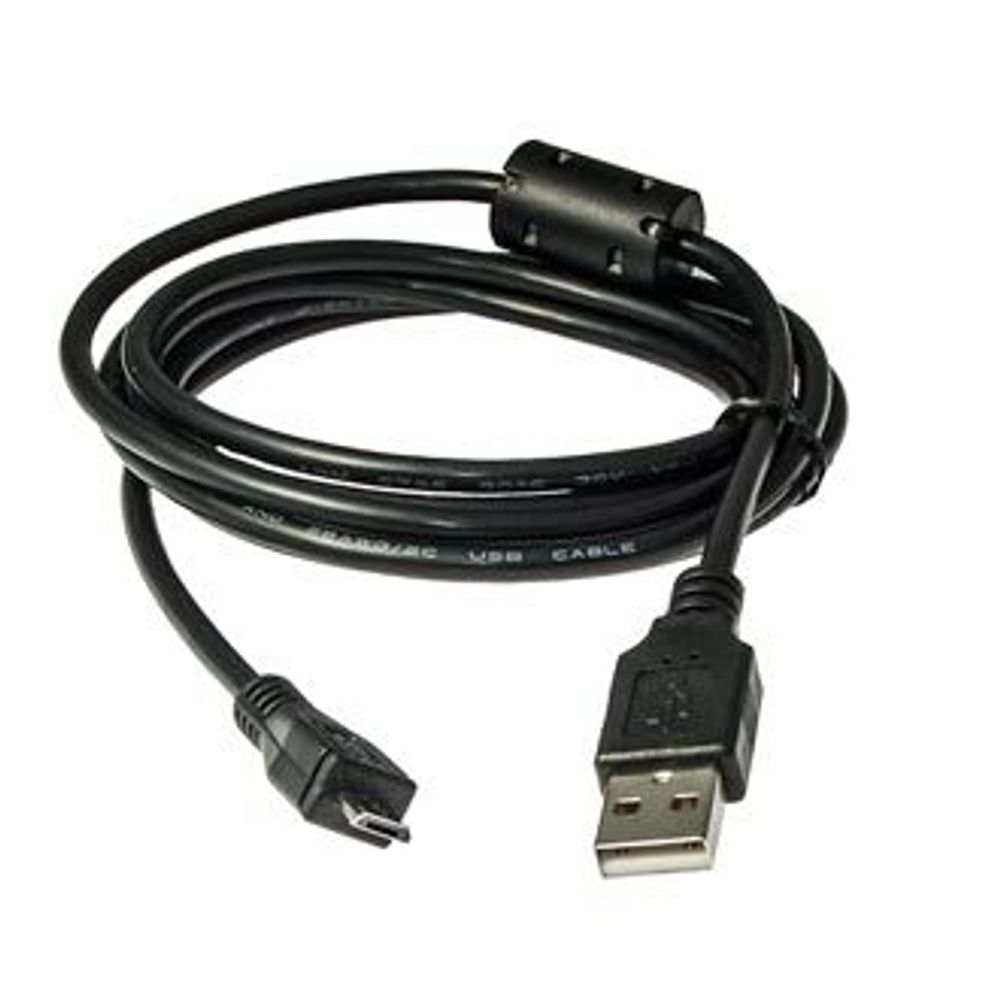 USB A to microUSB черный кабель - 150см