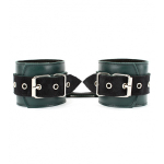 Изумрудные кожаные оковы БДСМ Арсенал Lady's Arsenal Emerald Shackles 67025