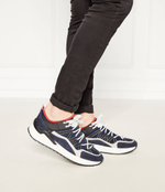 Кожаные кроссовки comb.deep blu Iceberg - темно-синий(IU1638)