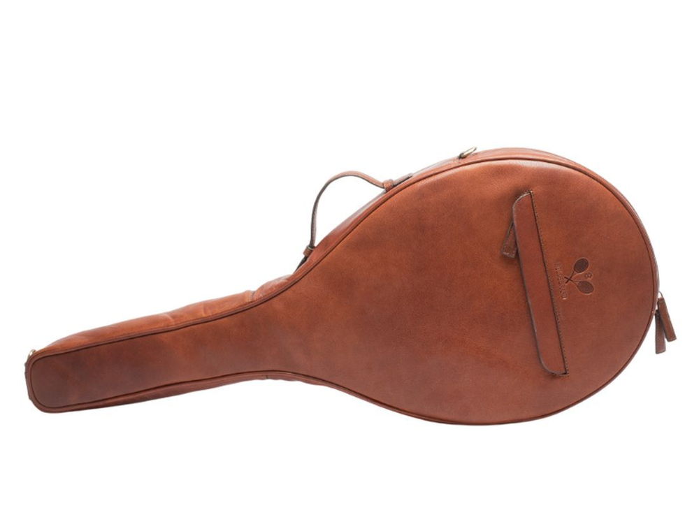 Чехол для ракетки Hildebrand Leather Tennis Case - cognac