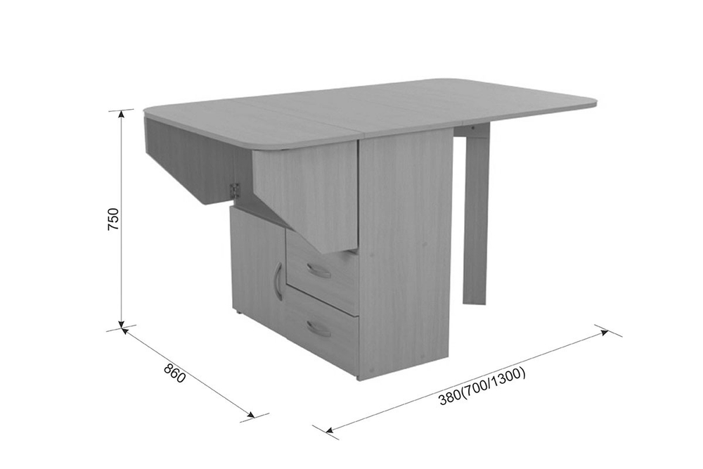 Стол-тумба раскладной
