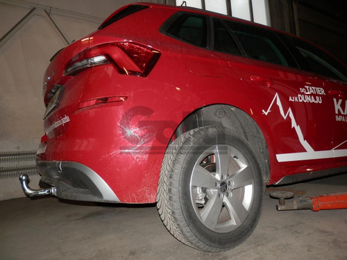 Оцинкованный фаркоп на Skoda Kamiq только для моделей с подготовкой под фаркоп 2019- (без электрики), Galia S136C