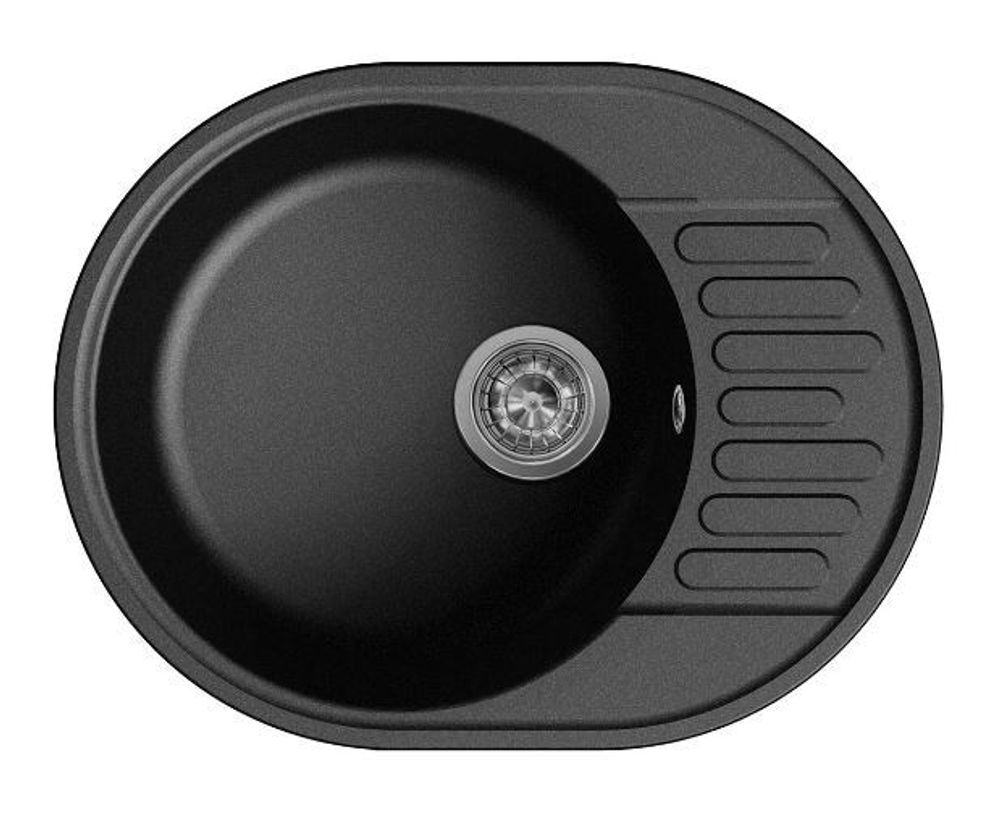 Мойка LEX ORTA 620 BLACK  кварцевая