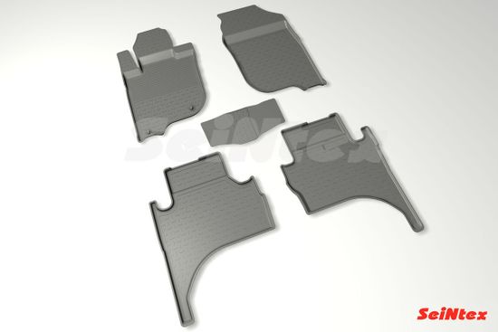 Резиновые коврики в салон Mitsubishi L200 V (2015-наст. время) "Высокий борт"