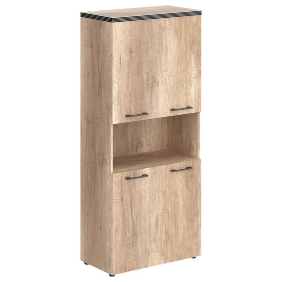 Шкаф с 2-мя комплектами глухих малых дверей и топом THC 85.4  856х450х1968 TORR