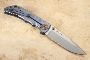 Нож Spartan Blades Harsey Plague Doctor, сталь S45VN, рукоять - голубой титан