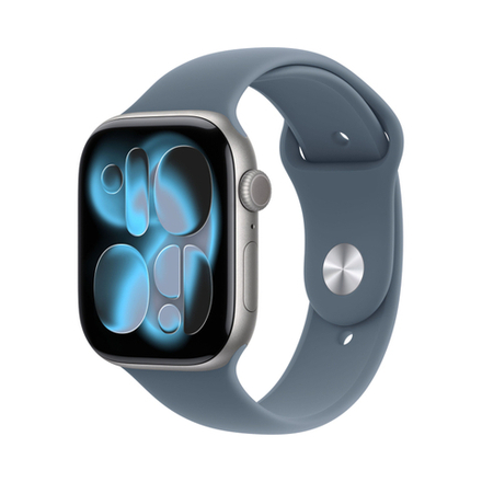 Умные часы Apple Watch Series 11, 46 mm, Space Grey Aluminium Black Sport Band M/L