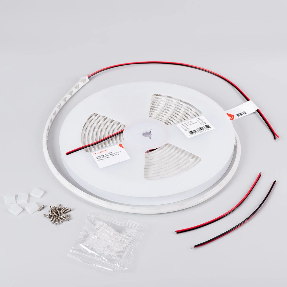 Светодиодная лента герметичная MICROLED-PW-M288-10mm 24V Warm3000 (12 W/m, IP66, 2216, 5m) (Arlight, 5 лет) 046752