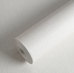 Обои бумажные однотонные белые без подгона 53 см Д996-00