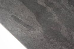 "Каффе" обеденный стол из HPL 140х70см, цвет "серый гранит", подстолье двойное черное