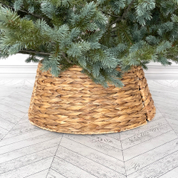 Корзина для елки 26x58см ChristmasDeLuxe разборная джутовая коричневая