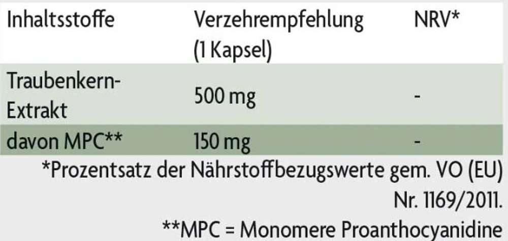Капсулы Vitality Pure MPC с экстрактом виноградных косточек (60 штук)