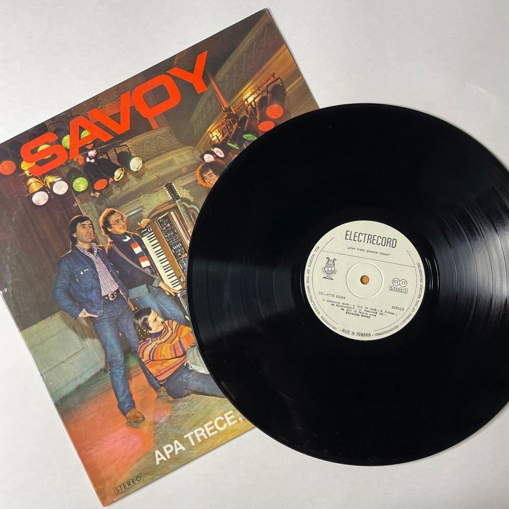 Винтажная виниловая пластинка LP Savoy Apa Trece, Pietrele Ramin (Румыния 1983)