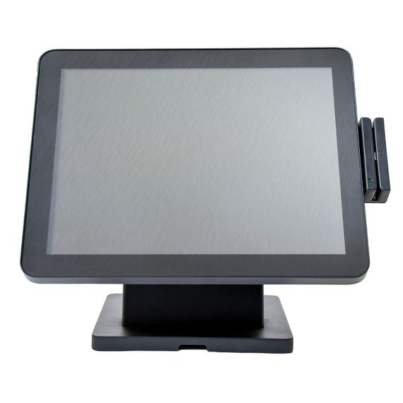 Сенсорный моноблок POScenter POS90ES (15&quot;, PCAP, J3455, RAM 4Gb, съемный SSD 128Gb, MSR) без ОС