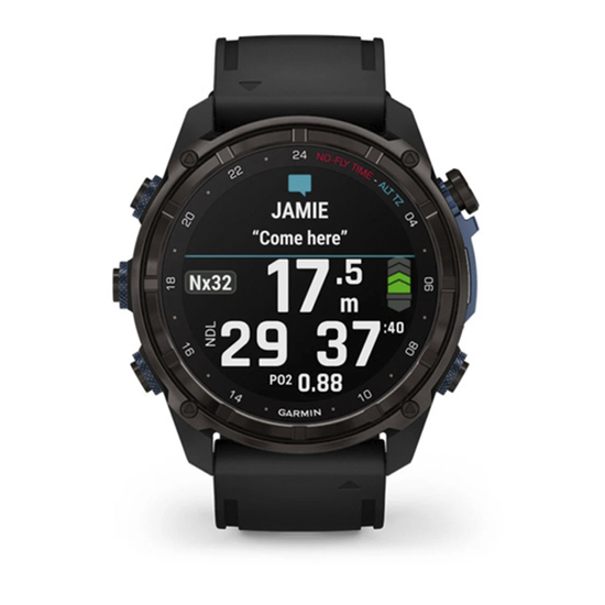 Умные часы Garmin Descent Mk3i титановый DLC серо-карбонового цвета/черный ремешок 51 мм 010-02752-11