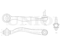 Рычаг подвески поперечный передний верхний правый UNIO SSP-40040