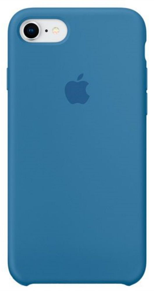 Чехол силиконовый для IPhone 8 Denim Blue (MRG22FE/A)