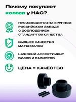 Колесо для дивана D54мм с втулкой, 2 шт