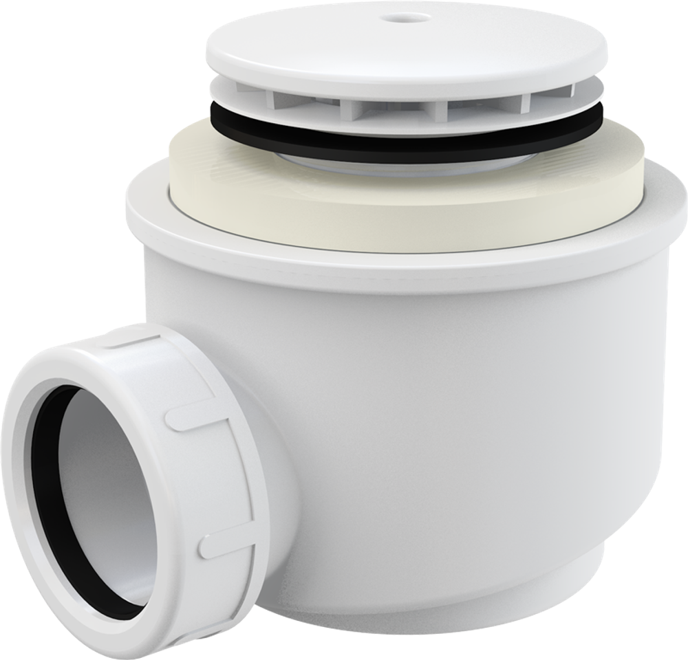 Сифон Alca Plast A47B 50 мм для душевого поддона белый