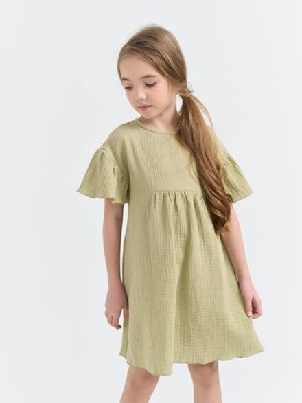 Платье муслиновое "Шалфей"