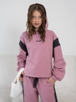 Спортивный розовый костюм для девочки