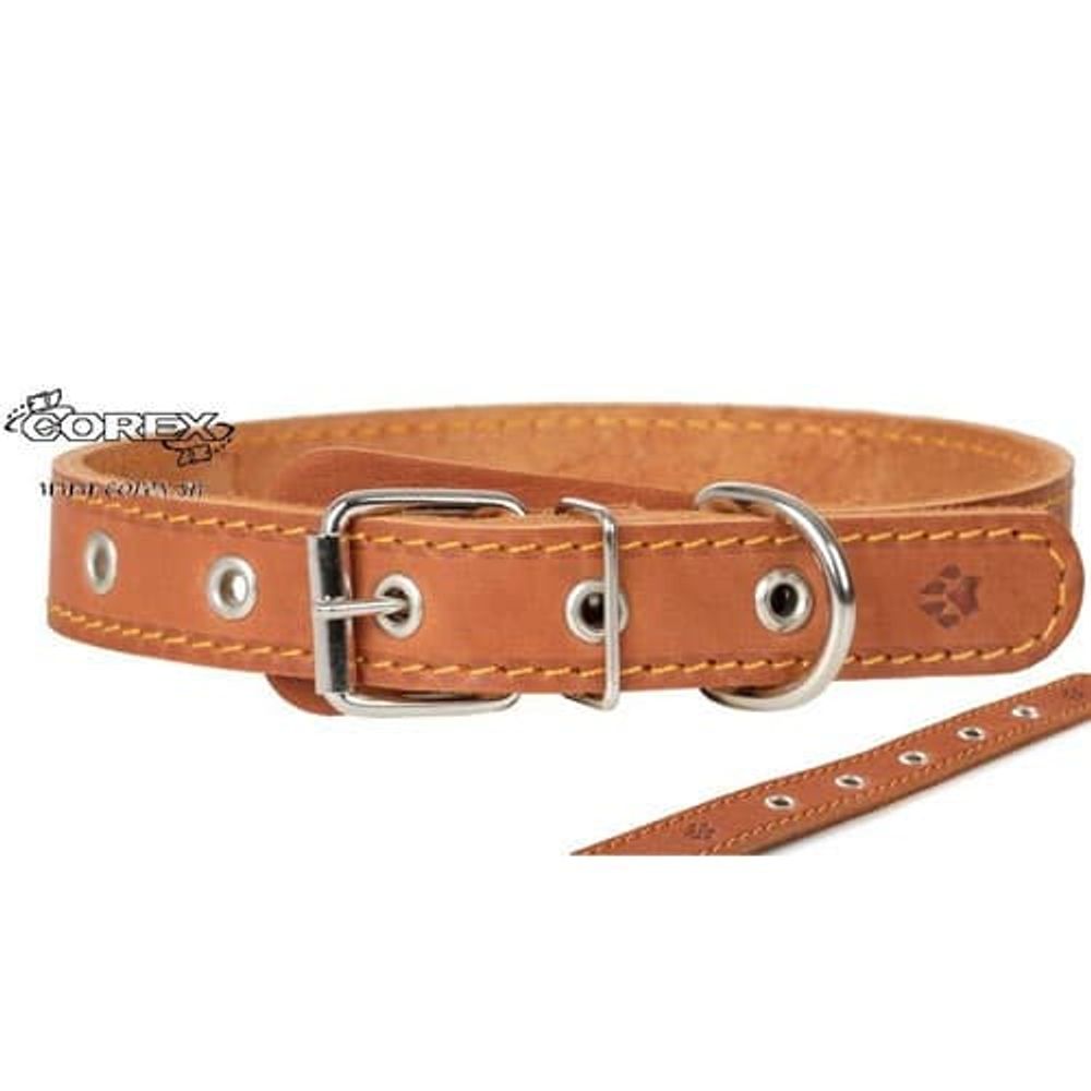 ОШЕЙНИК "BUDDY"  25мм КОЖА Н/У 28-40см В20132