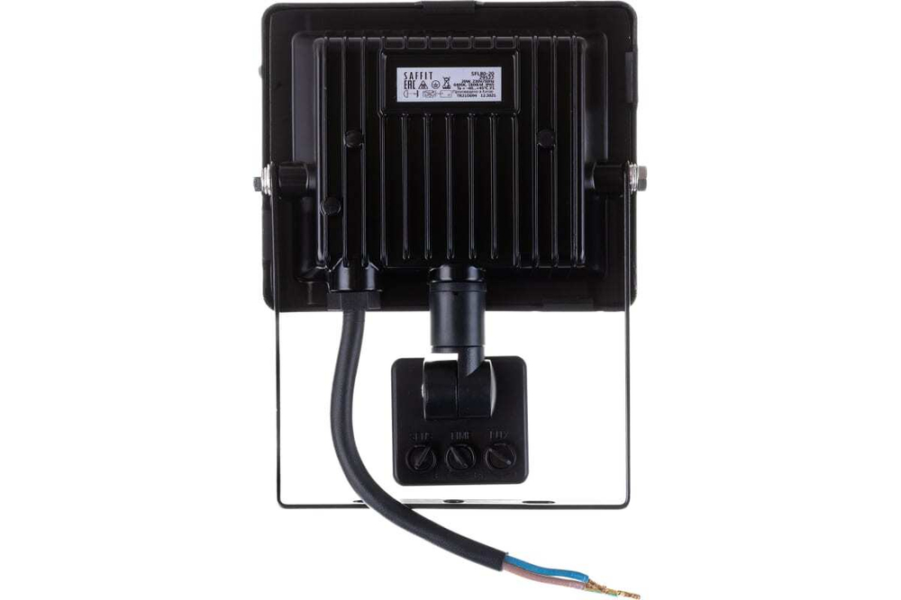 Прожектор LED с датчиком движения SFL80-20 IP65 20W 6400K черный SAFFIT