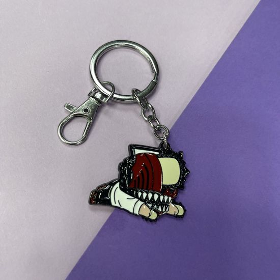 Брелок металлический Денджи Человек-бензопила Chainsaw man