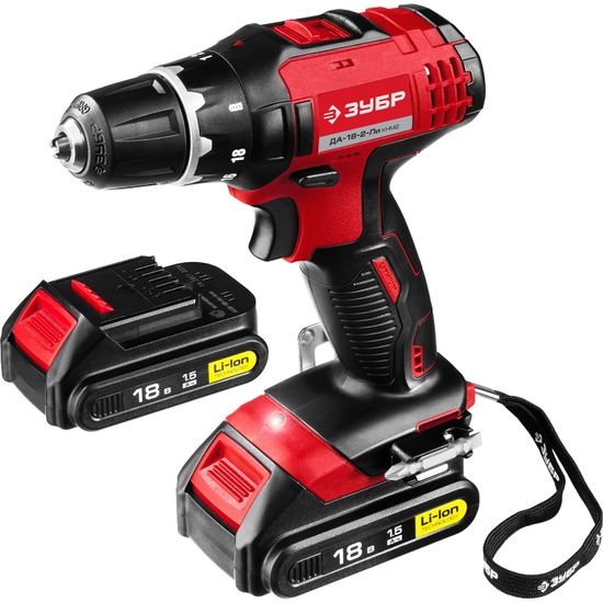 Аккумуляторный шуруповерт "ЗУБР" ДА-18-2-Ли КНМ2