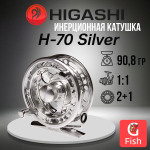 Катушка инерционная H-70 Silver