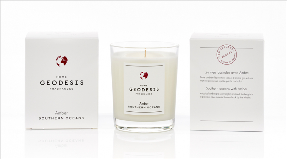 Свеча ароматическая 180г Geodesis Amber