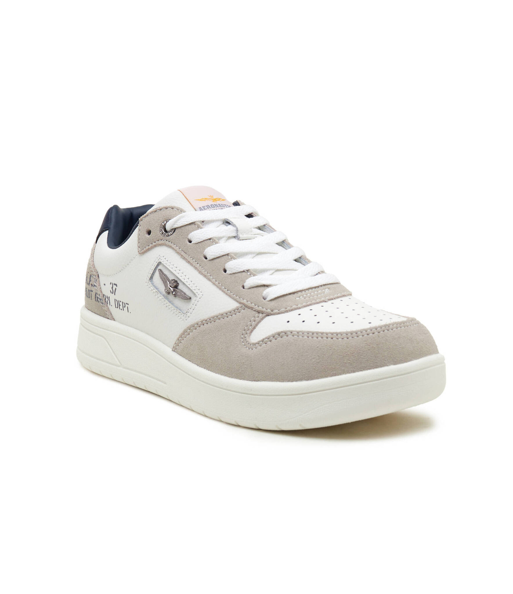 Кожаные кроссовки Aeronautica Militare - бежевый(SC235PL236)