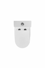 Унитаз напольный D&K Matrix DT1397516 белый, безободковый, с бачком, с крышкой микролифт, слив торнадо